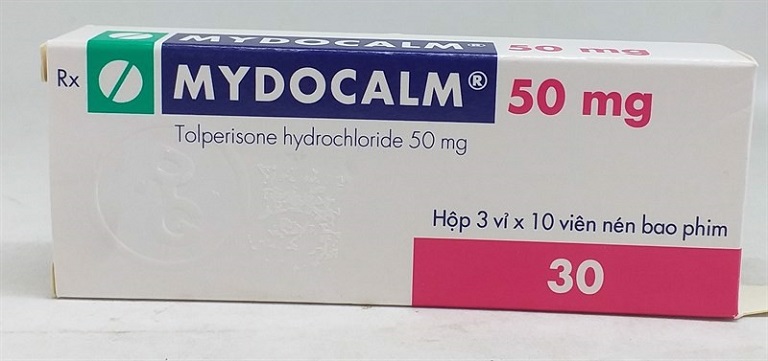 Mydocalm là thuốc giãn cơ thường được chỉ định cho người bệnh thoát vị đĩa đệm