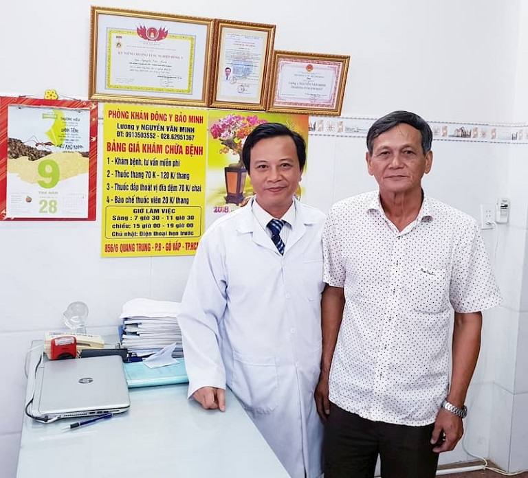 Lương y Nguyễn Văn Minh chữa thoát vị đĩa đệm được nhiều người đánh giá cao