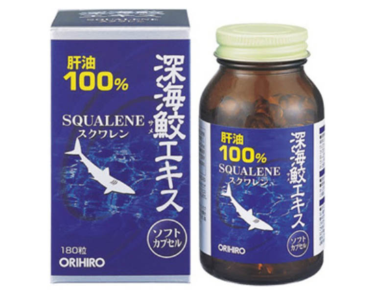 Thuốc thoát vị đĩa đệm Nhật Bản Squalene Orihiro có thành phần chính từ sụn vi cá mập