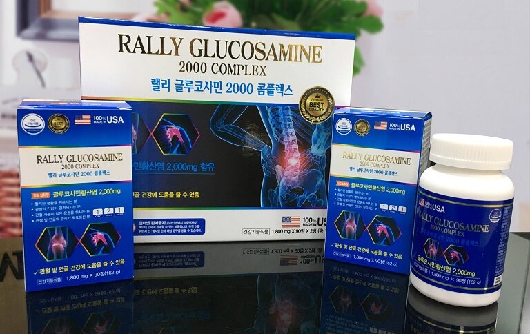 Viên uống Rally Glucosamine 2000 Complex dùng cho người cao tuổi, người vận động và làm việc nặng nhọc,...