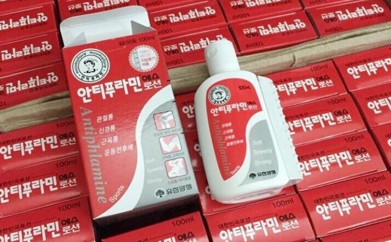 Sản phẩm dầu nóng Hàn Quốc Antiphlamine mang lại hiệu quả giảm đau nhanh tại các vị trí xương khớp bị đau