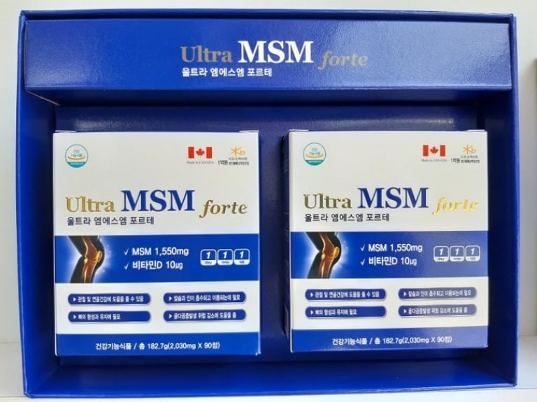 Sản phẩm MSM Forte trở thành một trong những thuốc khớp Hàn Quốc được tin dùng nhất