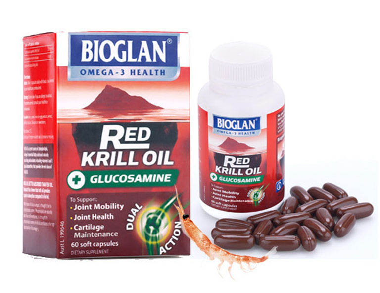 Thuốc chống loãng xương của Úc Bioglan Red Krill Oil & Glucosamine